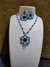 Handmade Necklace Seed Bead Boho American Style Nativ Beaded Multi Strand