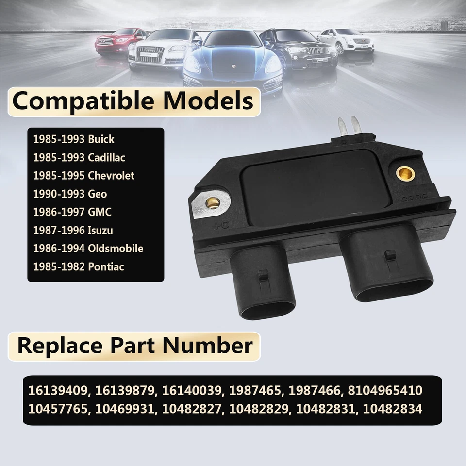 Ignition Control Module For 1985-1988 Pontiac Fiero 2.8L / 1991 Geo Storm 1.6L - Image 2 of 4