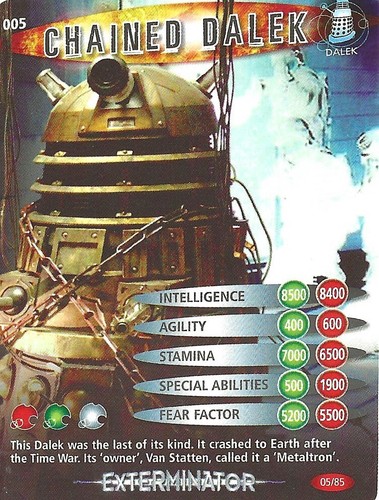 DOCTOR WHO TEST CARDS EXTERMINATOR BATTLES IN TIME 1 TO 85 CHOOSE - Picture 18 of 86