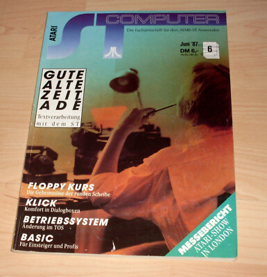 PC Zeitung Zeitschrift Atari ST Computer 6 Juni 1987 - Floppy Kurs Basic Betri..