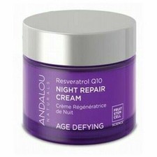 Resveratrol Q10 Night Repair Cream  1.7 oz By Andalou Naturals