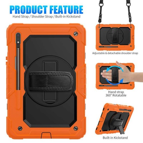 For Samsung Galaxy Tab S7 plus 12.4 11 Tablet Heavy Duty Stand Case Screen Cover - Picture 22 of 121