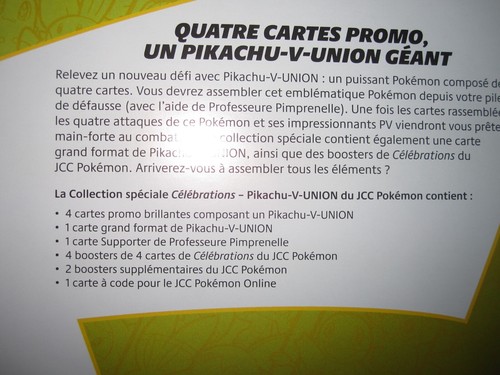 POKEMON NEUF COFFRET CELEBRATIONS SPECIAL PIKACHU V-UNION PUZZLE FRANCAIS SCELLE - Picture 10 of 10