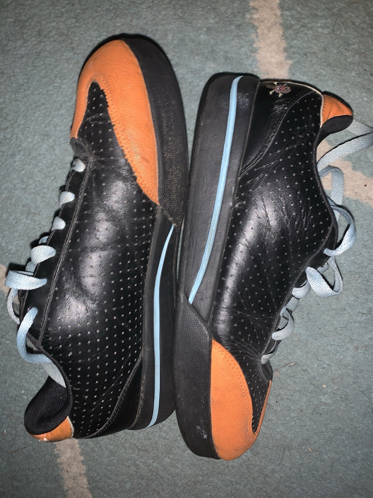Black and Orange ice cream Sneakers