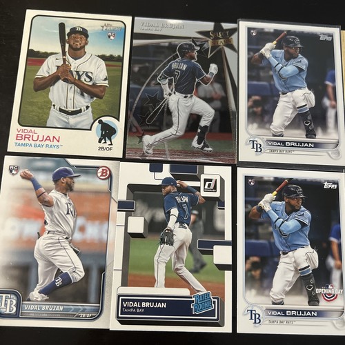 2022 Vidal Brujan 10 Card Rookie Lot - Topps Donruss Heritage DK DQ Select More - Picture 2 of 3