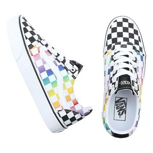vans bianche arcobaleno