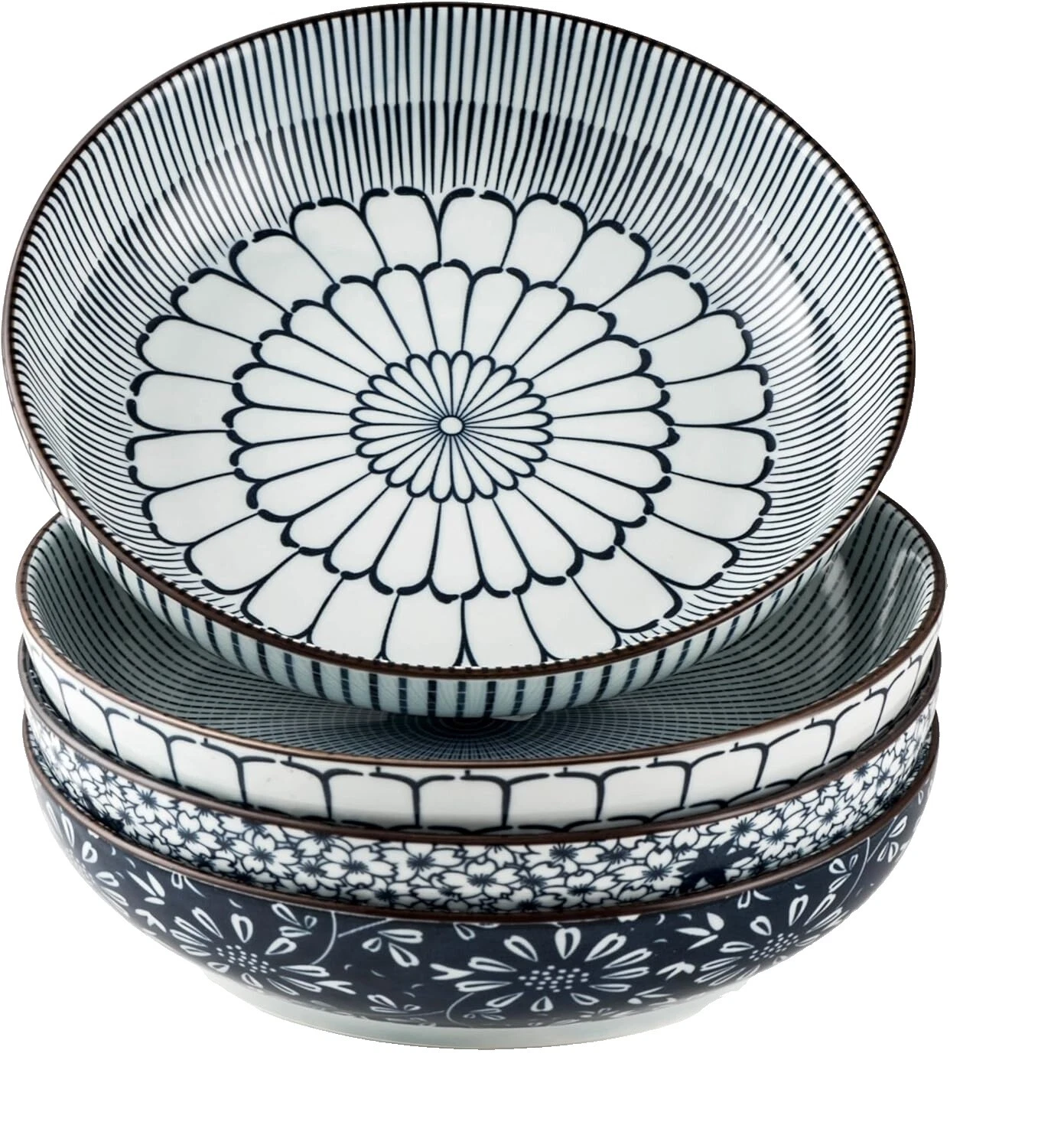 Ceramic Floral Serving Bowls