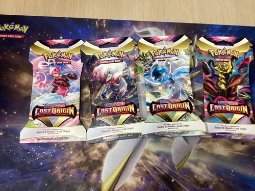 🐲Pokémon ⚔️&🛡️Sword Shield LOST ORIGIN BOOSTER SLEEVE PACKS 4 ARTWORK💎📈