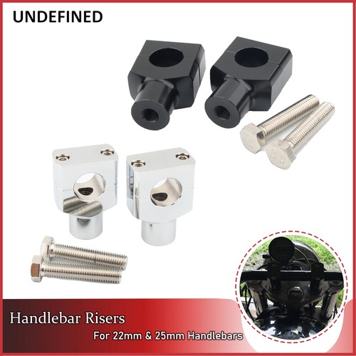 1" 25MM for Motorcycle Heightening Fixed Clamp CNC Handlebar Risers Kit Mount - Picture 2 of 22