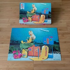 Vintage BARBIE 100 Piece Puzzle 1978 Milton Bradley 16" x 11" Made In USA