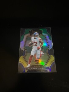 Wan'Dale Robinson 2022 Select Premier Green Yellow Prizm Die Cut RC Jaguars 146