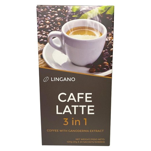 20 Sachets of Lingano Ganoderma Cafe Latte 3-in-1: Energize with Antioxidants - Picture 3 of 9