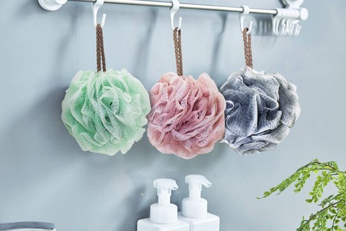 4er Pack 50g Luffa Schwamm Reinigung Körperpeeling Peeling Badeschwamm - Bild 3 von 9