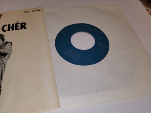VINTAGE 1st PRESS 7" 45 RPM PS RARE THE LETTER SONNY & CHER VAULT #V-916 - Imagen 4 de 10