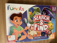 Search and Find Write  Wipe Activty Mats 22 fun activities 3-5 Years old NEW