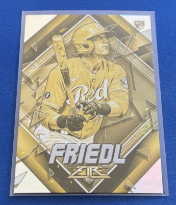 2022 Topps Fire Gold Minted #86 TJ Friedl Cincinnati Reds | eBay
