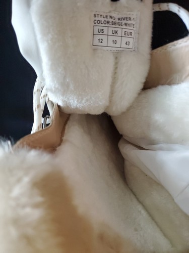 DREAM PAIRS Women Taupe/White Thinsulate Snow Boot Fur Lined Zip Up Boots Sz. 12 - Picture 9 of 10