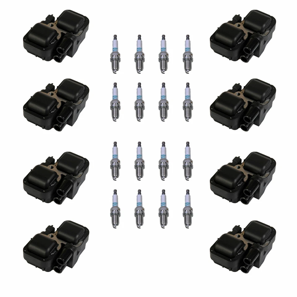 Juego de bobinas de encendido y bujías para Mercedes-Benz C240 C280 C320 C43 CL500 UF35 Foto 2 de 4
