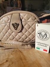 Valentino Orlandi Quilted “V” Gold Tone Logo CAMERA Crossbody Shoulder Bag New