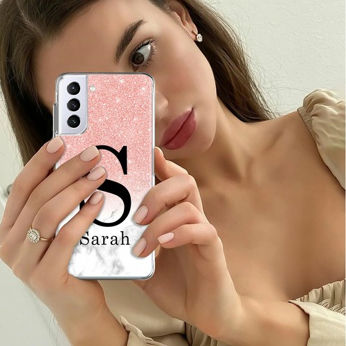 Marble Texture Custom Case Clear TPU Cover For Samsung Galaxy S24 S23 FE S22 S25 - Photo 34 sur 100