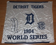 Scarce large 1984 DETROIT TIGERS baseball World Series Champion Banner 42