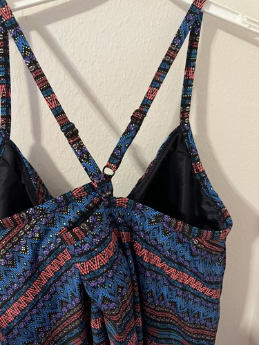 Slimming Control Pointy Hem Tankini Top Dreamsuit by Miracle Brands plus 22W NEW - Picture 6 of 10