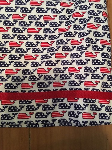 Vineyard Vines Shift Dress American Flag Whale Size 10 Cotton Girls - Picture 2 of 9