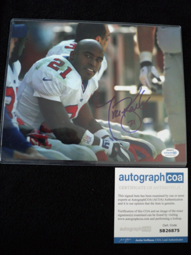 NFL Tiki Barber New York Giants Signed Picture Autograph  COA - Picture 1 of 4