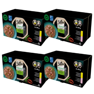 32x85 g SHEBA Nature’s Collection Nassfutter mit Huhn Lachs in Soße adulte Katze