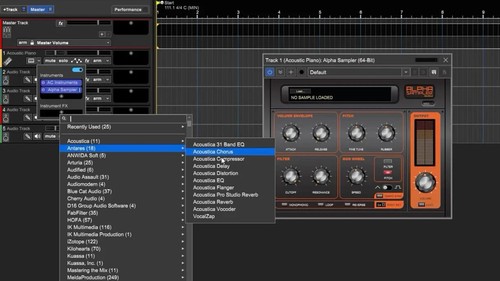 Acoustica Mixcraft 10.5 Recording Studio DAW+ OneOdio Studio Headphones Bundle - Picture 4 of 6