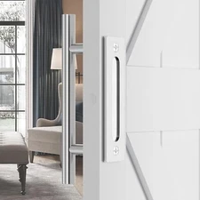 12" Barn Door Handles,Sliding Barn Door Pull Handle Stainless Steel,Heavy Duty