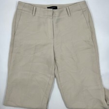 Talbots Womens Chino Pants Size 6p Petite Beige Tan Khaki Cotton Stretch Cropped