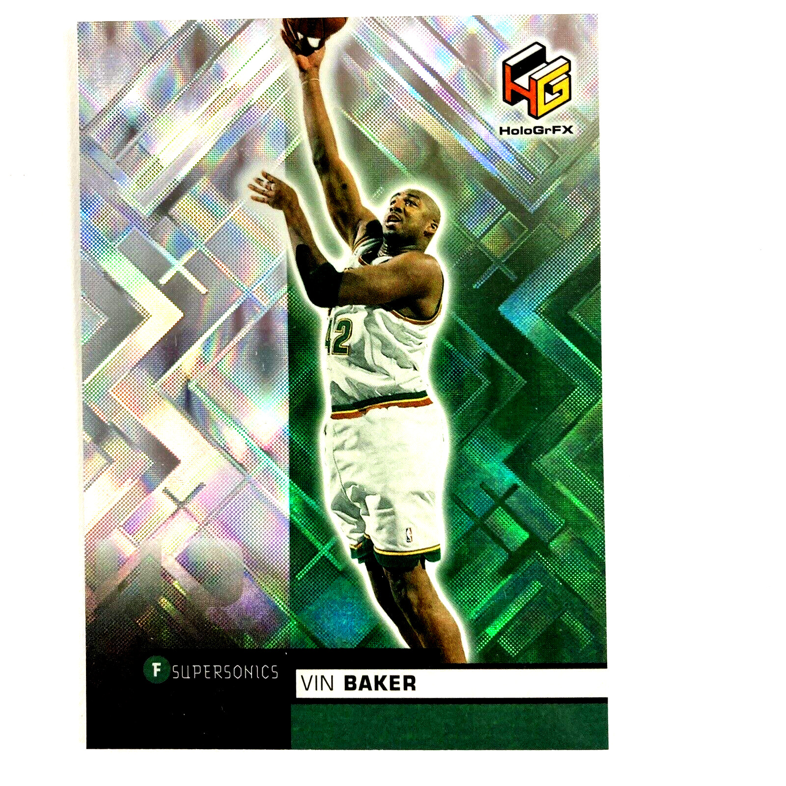 Vin Baker 1999-00 Upper Deck HoloGrFX Card #52 NBA Seattle Supersonics