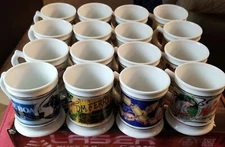 VINTAGE THE CORNER STORE PORCELAIN MUG COLLECTION 1984 1985