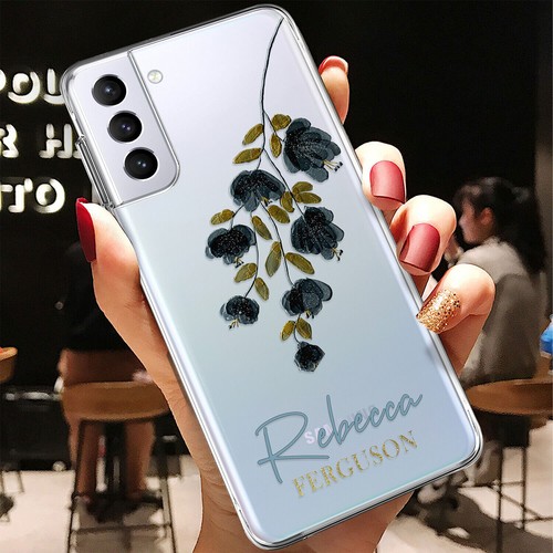 Coque de téléphone nom personnalisé fleur pour Samsung Galaxy A14 5G A35 A55 A54 - Photo 49 sur 108