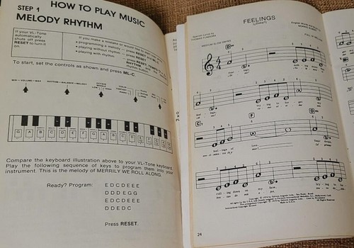 Casio VL-Tone How To Play Music Book 2 + Song Book Vintage Keyboard - Bild 3 von 3