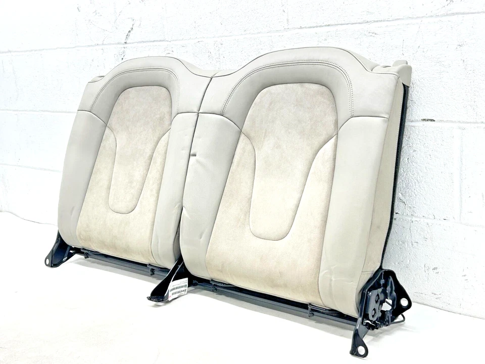 AUDI TT 8J MK2 2007-2014 RESPALDO ASIENTO SUPERIOR TRASERO BEIGE CUERO ALCANTARA Foto 2 de 4