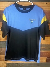 Vintage Descente Biker Bike Blue colored T-Shirt Size Large Descente Tags brand