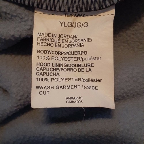 Under Armor Coldgear Hoodie, Y Lg, Drk Blue/Blk & Lt Blue, Big Logo. - Picture 4 of 5