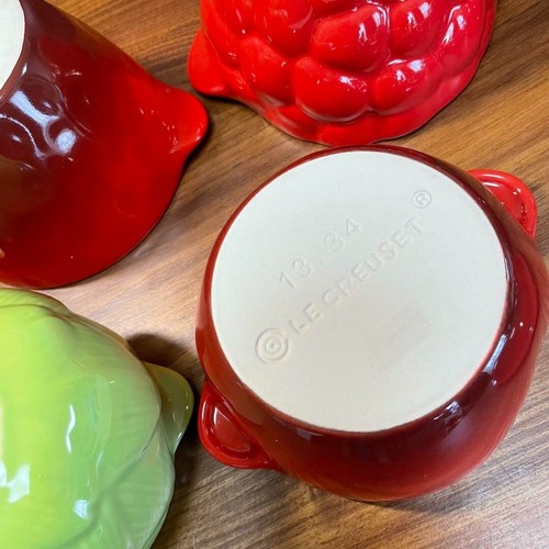 Le Creuset Mini Cocotte Vegetable Series artichoke Pear and other 5piece set - Picture 16 of 20