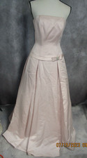David's Bridal Pink Galina #58353. Size 4. Worn Once. Fabric: Satin.