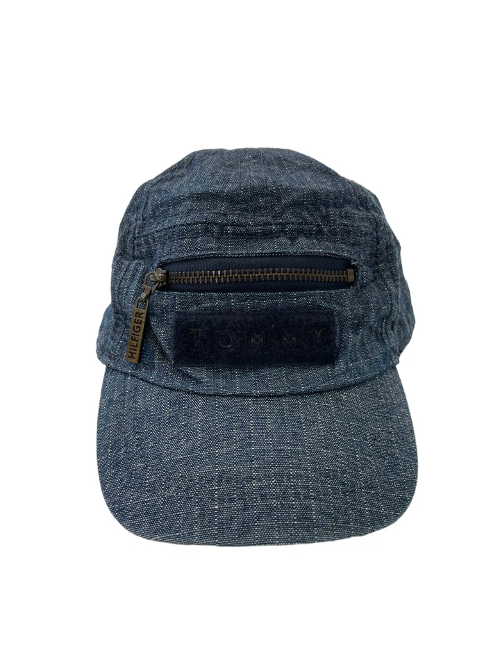 Tommy Hilfiger Sombrero Ajustable Azul Denim Gorra Bebé Buen Estado ¡Lindo! Foto 2 de 4