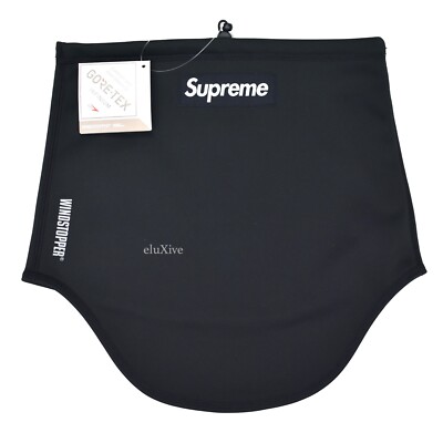 NWT Supreme NY Gore-Tex Box Logo Neck Gaiter Black Men's DS FW22