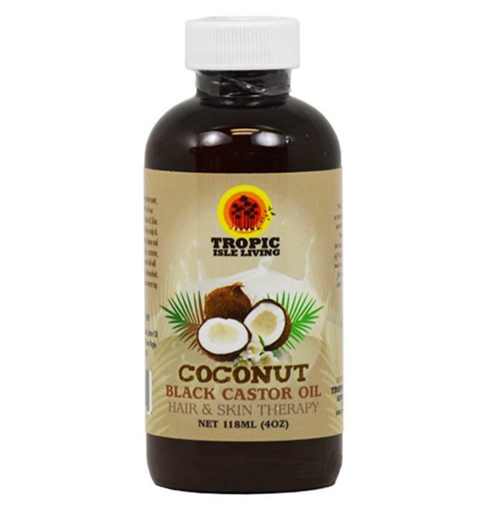 Tropic Isle Living Jamaican COCONUT Black Castor Oil 4 унции (срок годности 31 декабря 2018 г.)