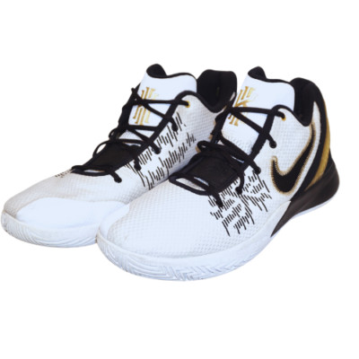 🏀🌟- Nike Kyrie Flytrap 2 White Gold Black Size 14 US -AO4436-170