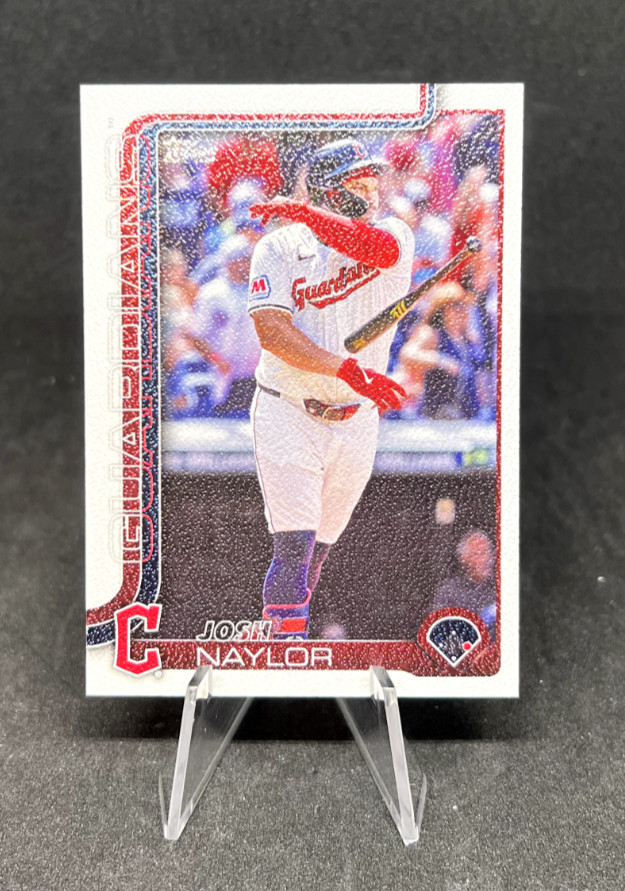 2025 Topps Series 1 Josh Naylor #322 - White Canvas /50 - Guardians