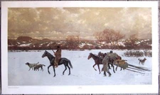 Nomads by Henry Farny - 37" X 22" Western Art Print New Museum Printed