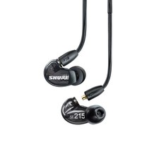 Shure SE215 Single Driver In-Ear Monitors, Black