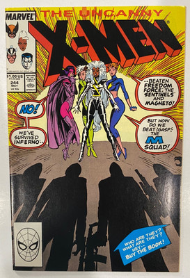 The Uncanny X-Men #244 (Marvel Comics May 1989) 1st Jubilee
