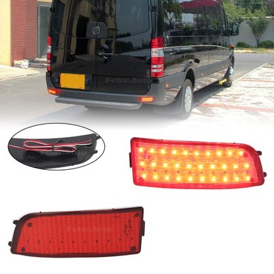 Heckstoßstange Bremslicht Reflektor Schwarz Für Mercedes Sprinter 906 VW Crafter